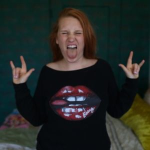 Red Lips Graphic Sweater